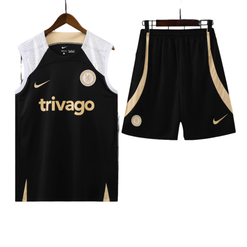 Conjunto Regata Chelsea 23/24 Nike - Preto