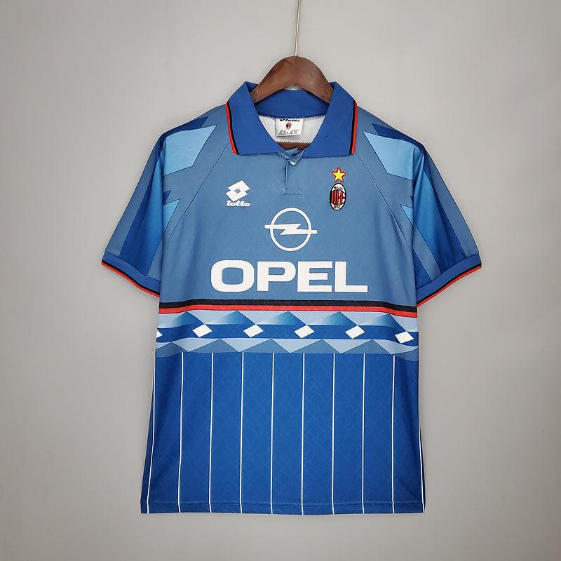 camisa  Adidas - AC Milan III Away 1995/96- azul