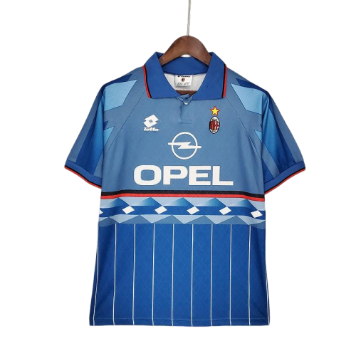 camisa  Adidas - AC Milan III Away 1995/96- azul