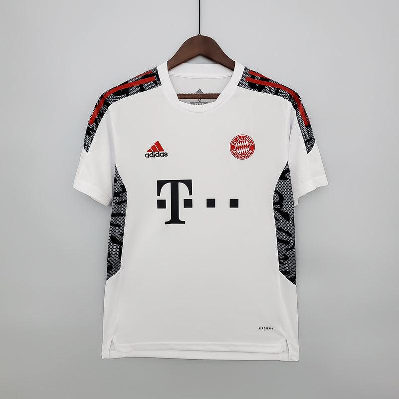 Camisa Bayern de Munique Treino 2021/22 Adidas - Branco