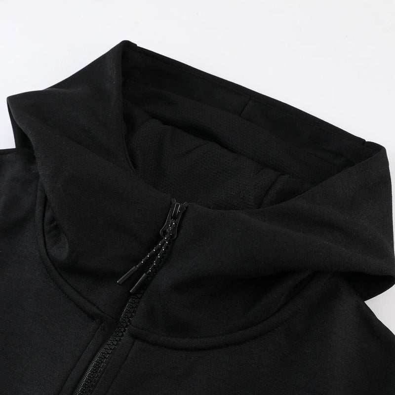 Conjunto Nike Tech Fleece All Black Zíper Longo