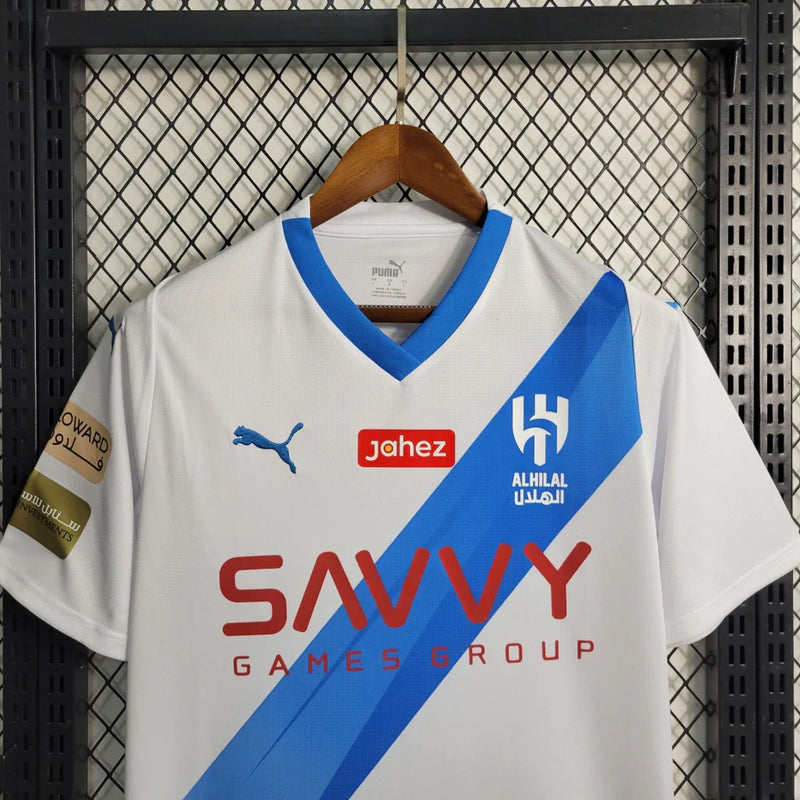 Camisa Al-Hilal Saudi II Away Puma Torcedor 2023/24 Masculina Branco