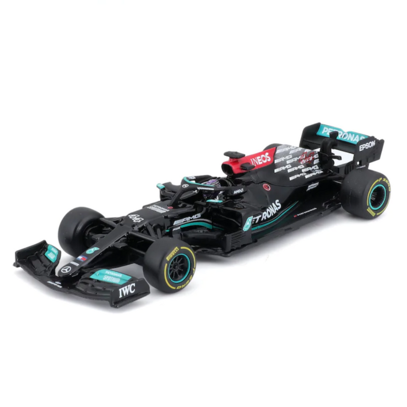 Miniatura W12 1:43 Mercedes AMG Petronas Fórmula 1 Team 2021 - Lewis Hamilton 44