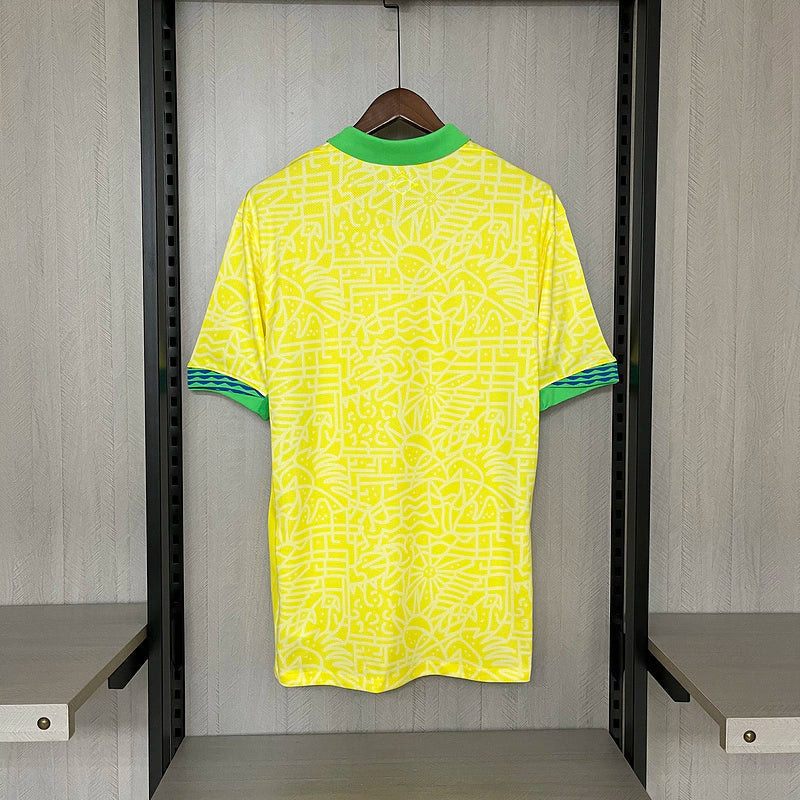 Camisa Seleção Brasileira I Home Nike Torcedor 2024/25 Masculino Amarelo