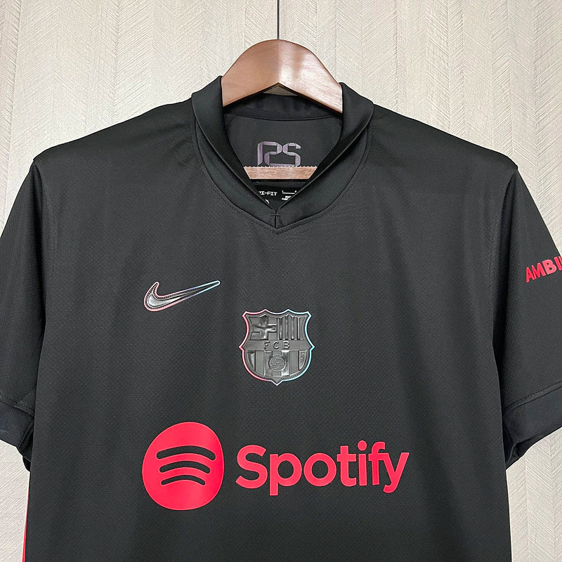 Camisa Barcelona II Away Nike Torcedor 2024/25 Masculino Preto