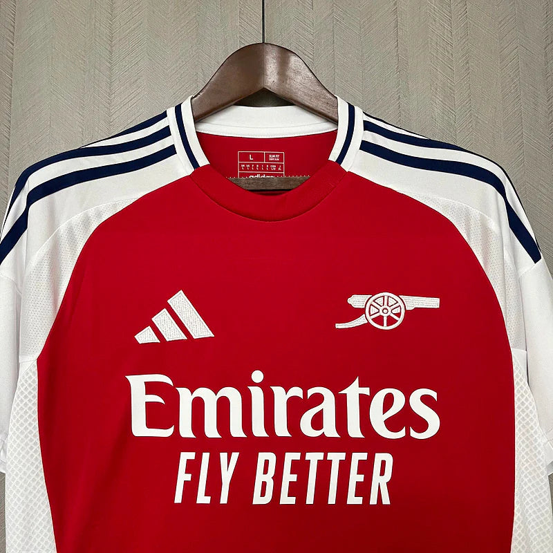 Camisa Arsenal I Home Adidas Torcedor 2024/25 Masculino Vermelho