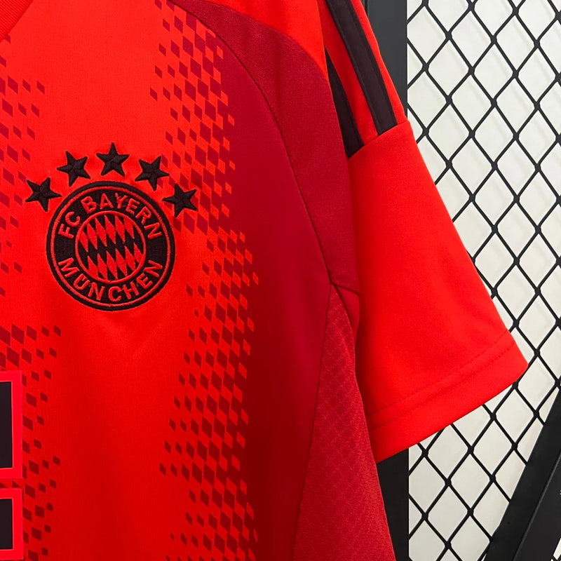 Camisa Bayern de Munique I Home Adidas Torcedor 2024/25 Masculino Vermelho