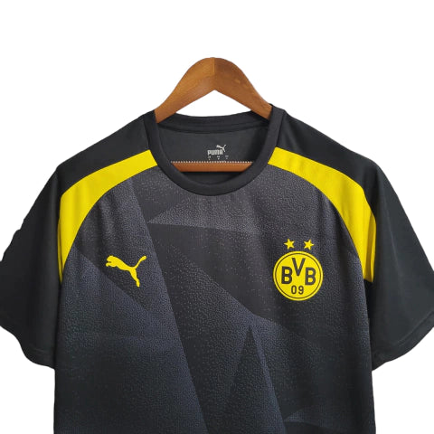 Camisa Treino Borussia Dortmund 23/24 - Torcedor Puma Masculina - Preto