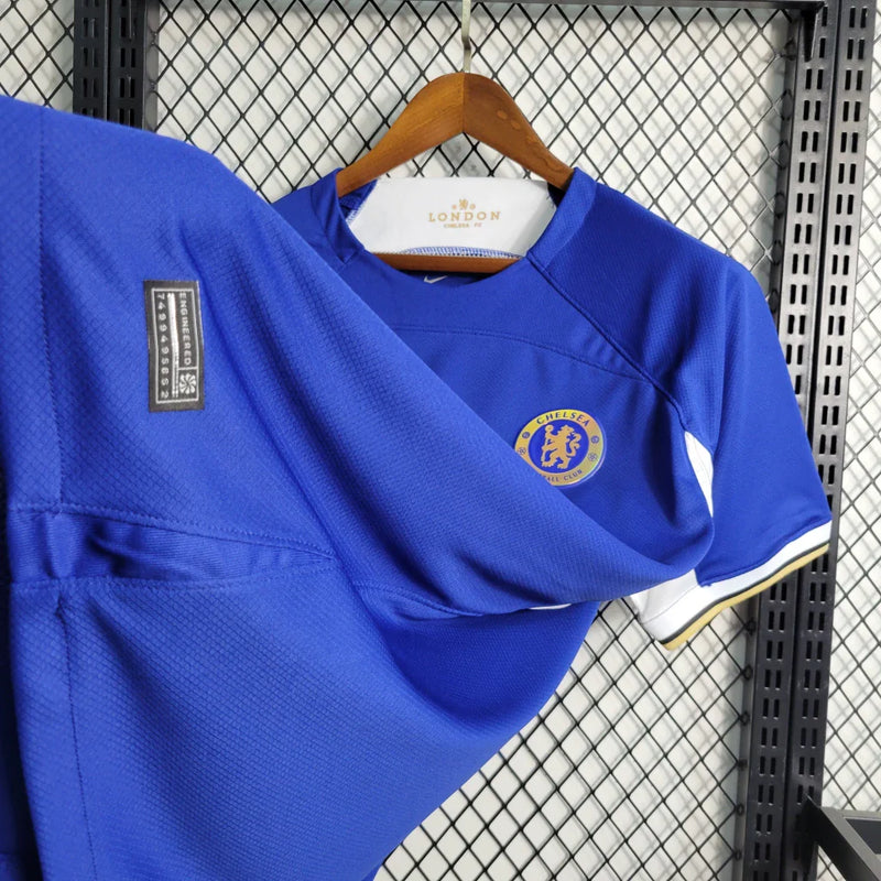 Camisa Chelsea I Home 2023/24 Torcedor Masculina Azul