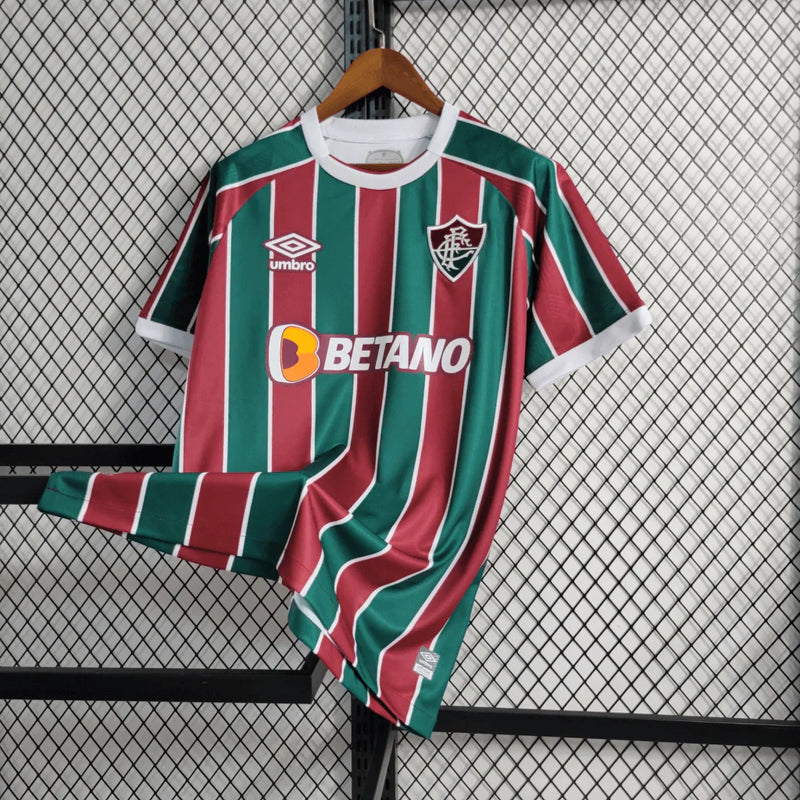 Camisa Fluminense I Home 2023/24 Torcedor Umbro Masculino Grená