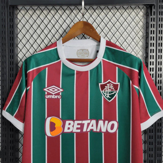 Camisa Fluminense I Home 2023/24 Torcedor Umbro Masculino Grená