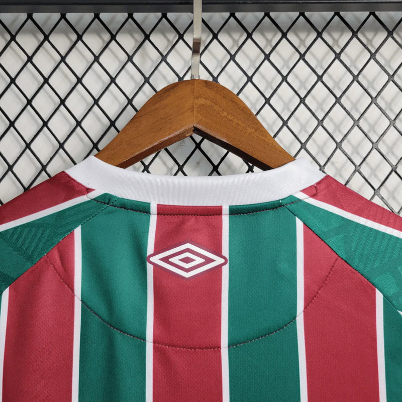 Camisa Fluminense I Home 2023/24 Torcedor Umbro Masculino Grená