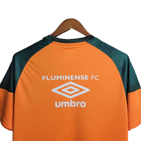 Camisa Fluminense Treino 23/24 Torcedor Umbro Masculina - Laranja