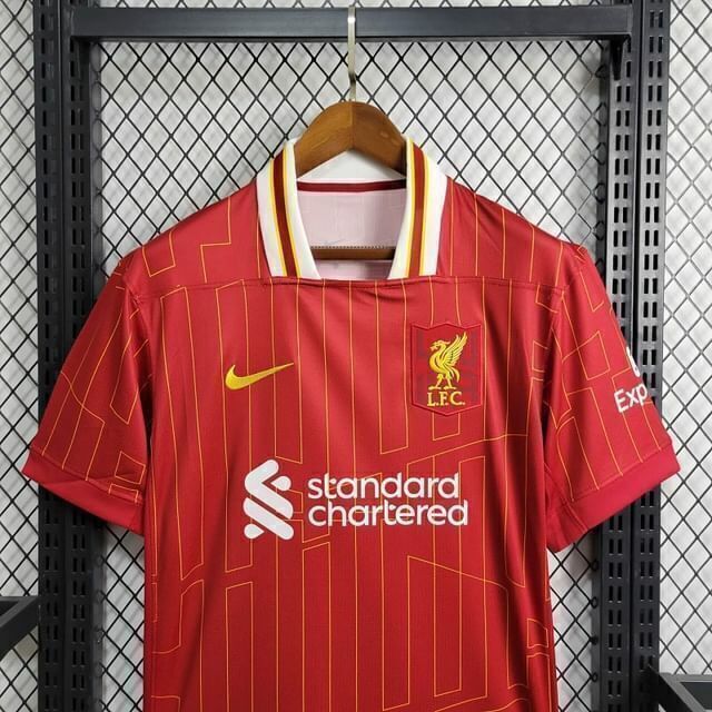 Camisa Liverpool I Home Nike Torcedor 2024/25 Masculino Vermelho