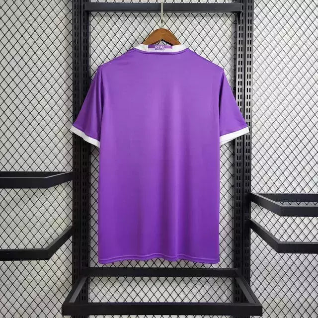 Camisa Retrô Real Madrid II Away Adidas 2016/17 Masculino Roxo