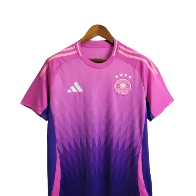 Camisa Adidas Alemanha II Away Euro Copa Torcedor 2024/25 Masculino Rosa e Roxo