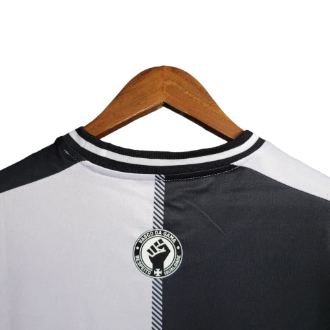 Camisa Vasco 23/24 - Torcedor Kappa Masculina - Branco e Preto