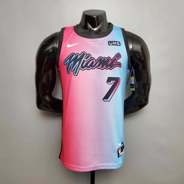 Camisa Regata NBA Miami Heat Rosa e Azul - Nike - Masculina