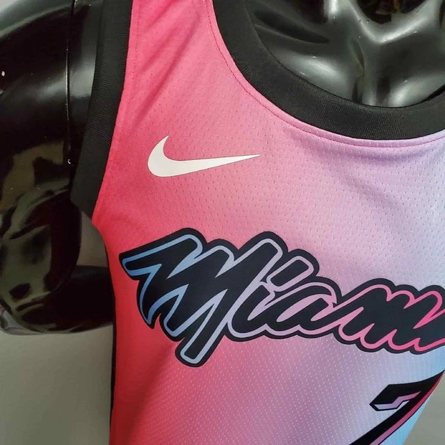 Camisa Regata NBA Miami Heat Rosa e Azul - Nike - Masculina