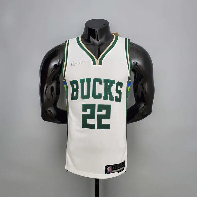 Camisa Regata NBA Milwaukee Bucks Branca - Nike - Masculina