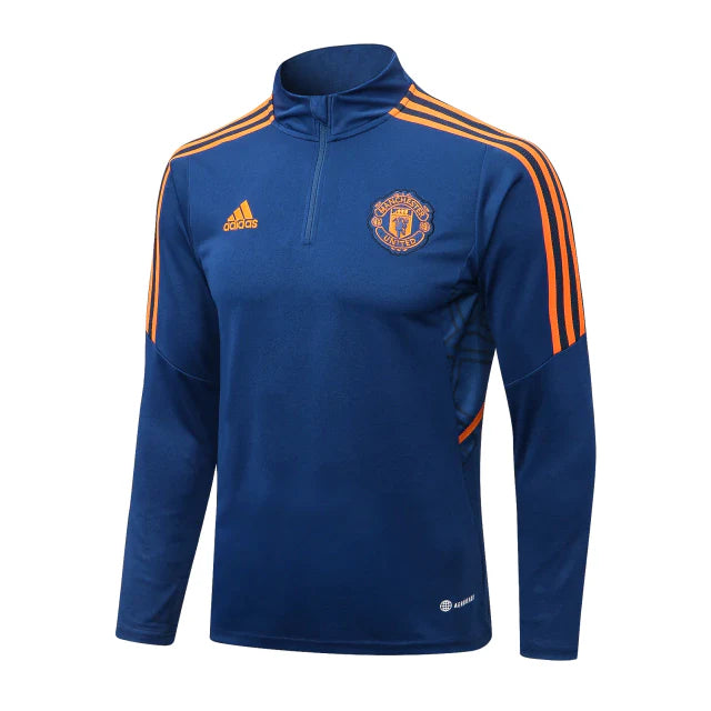 Conjunto Manchester United 23/24 Masculino Adidas - Azul