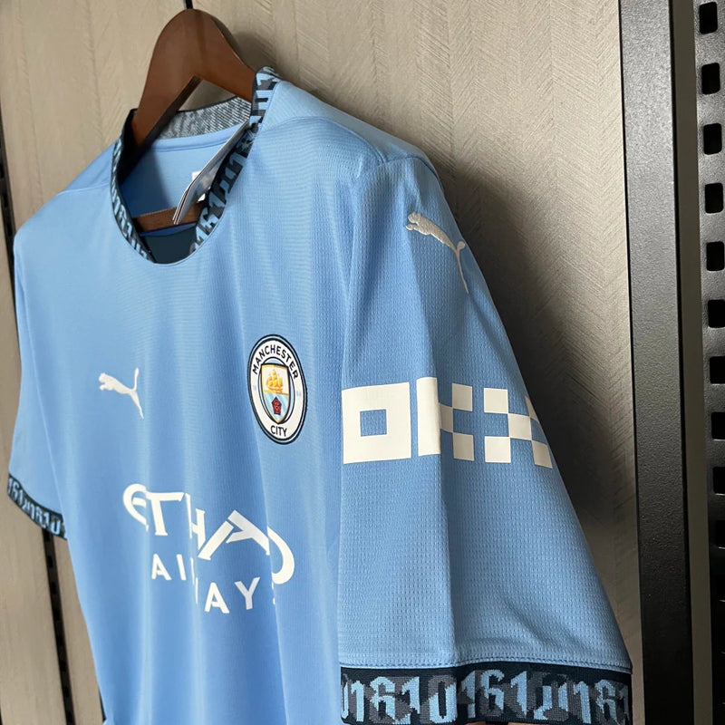 Camisa Manchester City I Home 2024/25 Torcedor Puma Masculina Azul