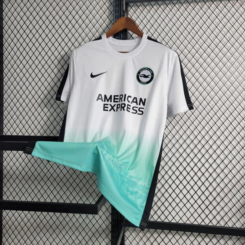 Camisa Brighton & Hove Albion 23/24 Torcedor- Branco e Verde