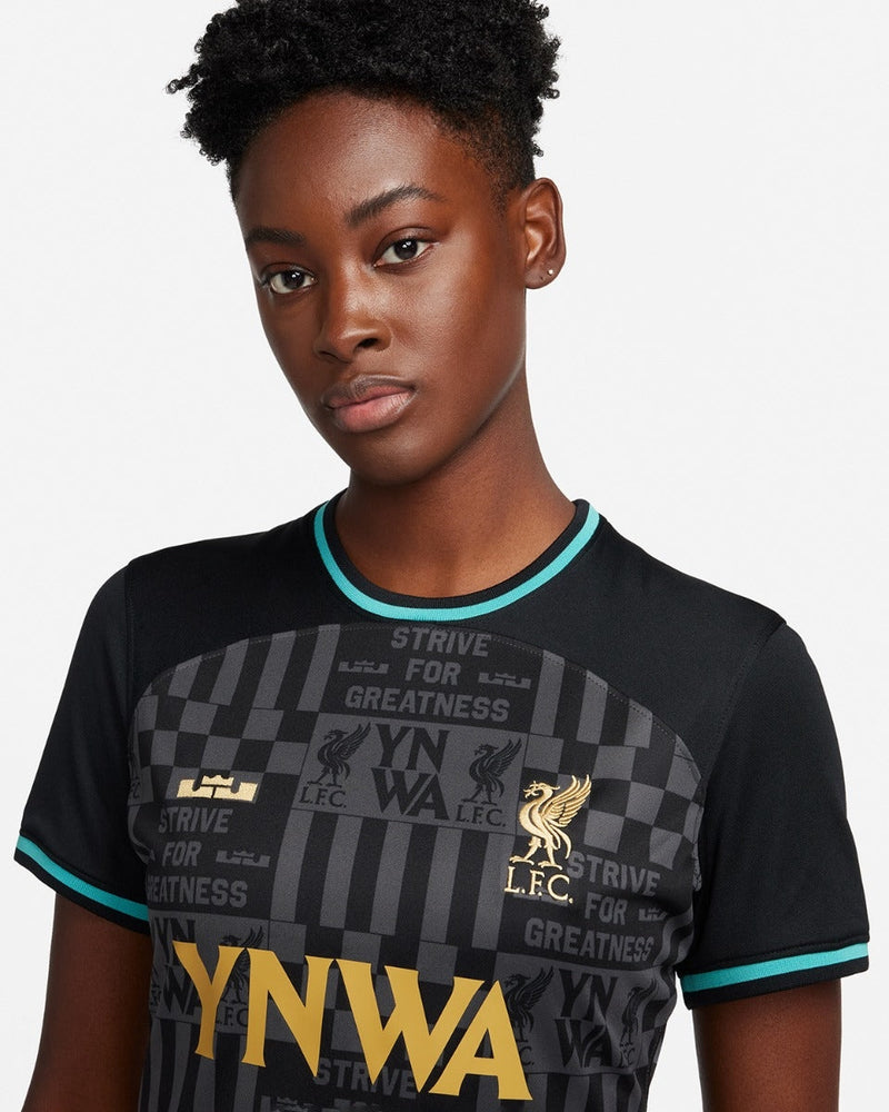 Camisa Liverpool x LeBron 2024/25 Torcedor Nike Feminina Preta