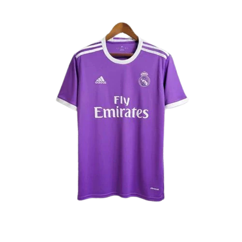 Camisa Retrô Real Madrid II Away Adidas 2016/17 Masculino Roxo