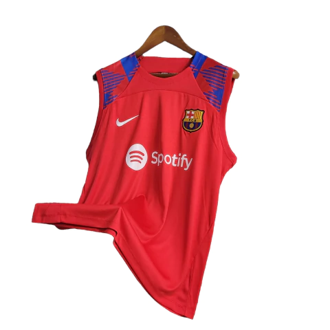 Camisa Barcelona Treino 23/24 - Regata - Torcedor Nike Masculina - Vermelho