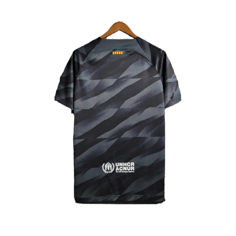 Camisa Barcelona Goleiro 23/24 Torcedor Nike Masculina - Preto