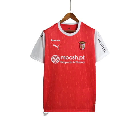 Camisa Sporting Clube De Braga I 23/24 Torcedor Puma- Masculino- Vermelho