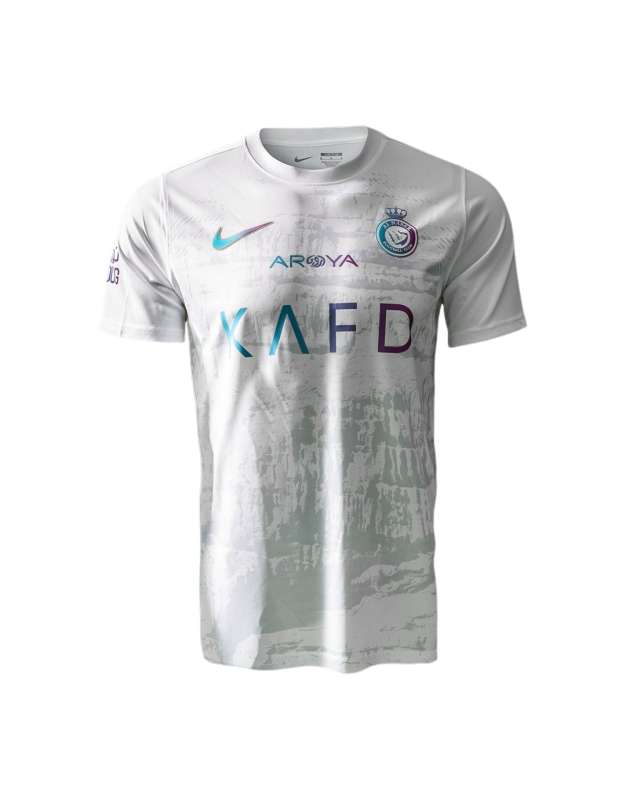 Camisa Al-Nassr Refletiva Third 2023/24 Torcedor Nike Masculina Branca