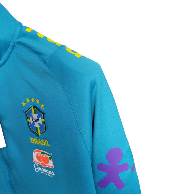 Jaqueta Corta-Vento Brasil 2023/24 Masculino Azul