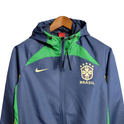 Jaqueta Corta-Vento Brasil 23/24 Masculino Nike - Azul