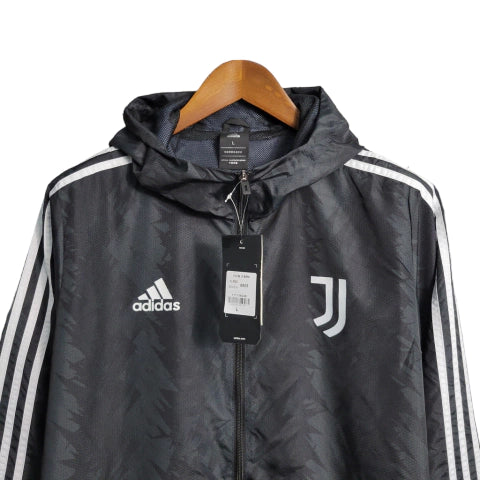 Jaqueta Corta-Vento Juventus 23/24 Masculino Adidas - Preto