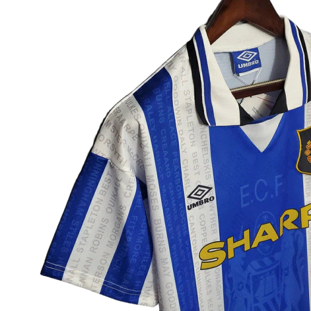 Camisa Manchester United Retrô 1994/1996 Azul e Branca - Umbro