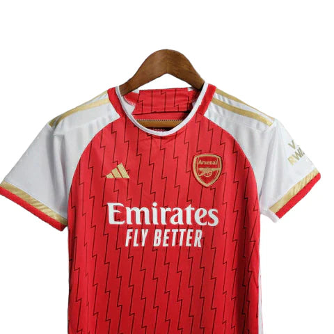 Kit Infantil Arsenal I Adidas 23/24 - Vermelho