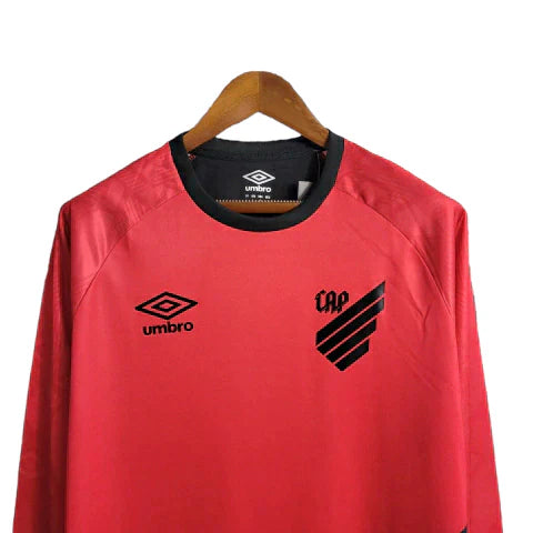 Camisa Athletico Paranaense Home 23/24 - Manga Longa - Torcedor Umbro Masculina - Vermelho