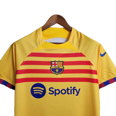 Camisa Barcelona IV 23/24 Torcedor Nike Masculina - Amarela