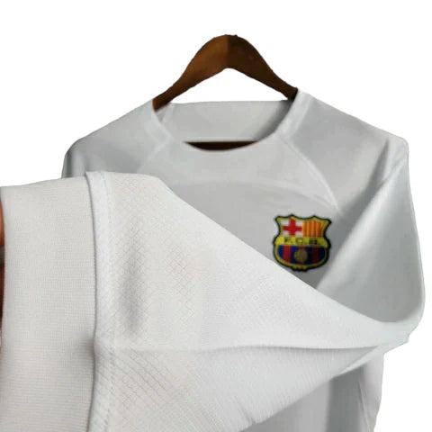 Camisa Barcelona Away 23/24 - Manga Longa- Torcedor Nike Masculina - Branco