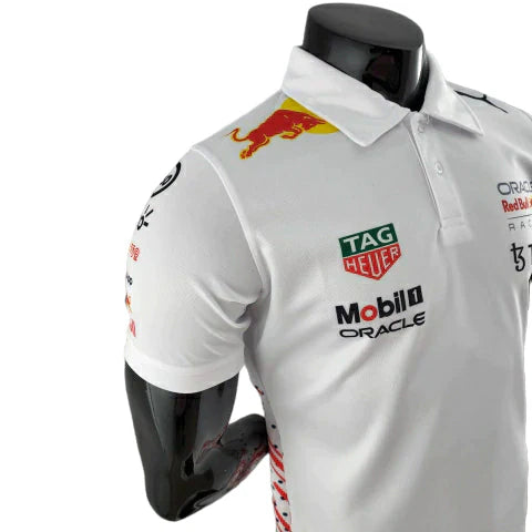 Camisa Red Bull 23/24 Fórmula 1 - Masculina - Branco