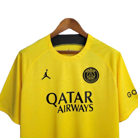 Camisa PSG Treino 23/24 Torcedor Jordan Masculina - Amarelo