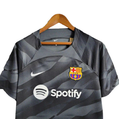 Camisa Barcelona Goleiro 23/24 Torcedor Nike Masculina - Preto