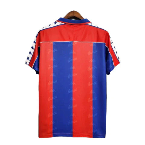 Camisa Barcelona Retrô 92/95 - Kappa - Azul e Grená