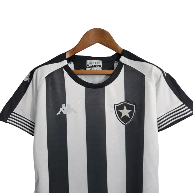 Camisa Botafogo l 23/24 Torcedor Feminina- Preta e Branca