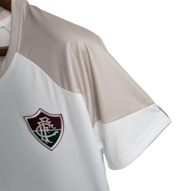 CAMISA FLUMINENSE TREINO II 23/24 UMBRO FEMININA - Branca com detalhes cinza