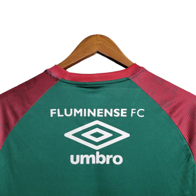 Camisa Fluminense Treino I 23/24 Umbro Torcedor Masculina - Tricolor